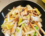 簡単☆長ネギとしいたけの炒め物作り方5写真