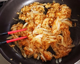 簡単！時短！玉ねぎとなめ茸の卵とじ丼作り方2写真