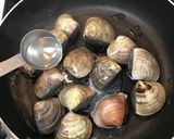 はまぐりと平貝ヒモの酒蒸しバター醤油味作り方3写真
