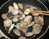 はまぐりと平貝ヒモの酒蒸しバター醤油味作り方4写真