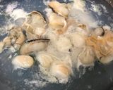 はまぐりと平貝ヒモの酒蒸しバター醤油味作り方8写真