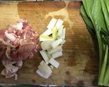 簡単、男の小松菜と厚揚げの煮物作り方1写真