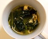 簡単＊小松菜と卵のコンソメスープ＊作り方2写真