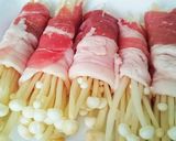 青ねぎとえのきの肉巻き作り方3写真