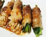 青ねぎとえのきの肉巻き作り方6写真