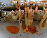 ししゃも焼マヨ&ラー油&七味でヒ～ヒ～☝作り方6写真