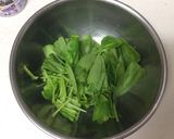 超簡単！サラダほうれん草とツナ缶のサラダ作り方1写真
