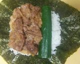 細切れ牛で作る関西すき焼風味付おにぎらず作り方5写真