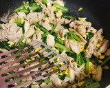 時短！節約！小松菜と豚肉のうまみ炒め♡作り方5写真