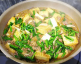 ◆厚揚げとニラのピリ辛挽き肉あん炒め♪作り方4写真