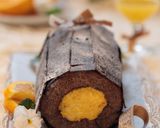 オレンジカスタード＆チョコのロールケーキ作り方48写真