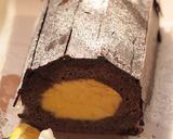 オレンジカスタード＆チョコのロールケーキ作り方50写真