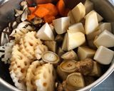 初心者さんの根菜煮物〜(o˘◡˘o)♡作り方13写真