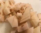 豚肉とレンコンの甘辛煮作り方1写真
