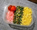 オクラおかか和えの三色飯作り方4写真