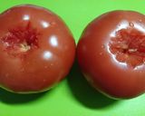 大きなトマトのファルシ作り方1写真