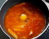 余ったペンネのミネストローネに落とし卵作り方4写真