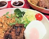 子供喜ぶ【ガパオ炒飯のロコモコ丼】作り方26写真