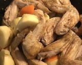 ストック野菜と手羽先のスープカレー作り方4写真