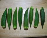 おくらと明太子のうに醤油和え作り方2写真
