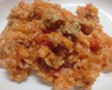 ケチャップライス　鶏肉とチーズ入り卵のせ作り方8写真