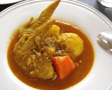 ストック野菜と手羽先のスープカレー作り方8写真