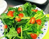 ほうれん草とトマトの彩りご馳走サラダ作り方7写真