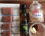 カラーラで作るまぐろの味噌マヨ焼き作り方1写真
