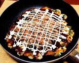 簡単♬フワフワ♬ネギだけdeお好み焼き作り方5写真