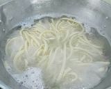 カキ醤油自家製メンツユで肉そぼろうどん作り方3写真