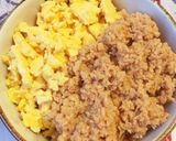 ＊肉そぼろと卵そぼろ！二色丼＊作り方7写真