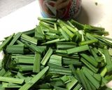サバ缶とニラのパワー和え作り方1写真