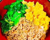 三色そぼろ丼・生姜和え作り方6写真