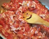豚肉と菜の花のトマトソースパスタ作り方4写真