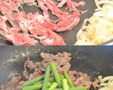 牛肉とにんにくの芽の甘辛照り焼き作り方3写真