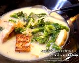 贅沢ベーコンの菜の花*豆乳の春のスープ作り方9写真