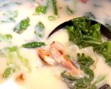 贅沢ベーコンの菜の花*豆乳の春のスープ作り方8写真