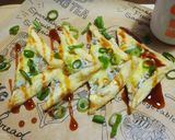 油揚げのうに醤油しらすピザ作り方5写真