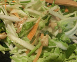 白菜と鶏皮のワサビマヨ炒め作り方4写真