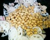 蓮根と豚肉と大豆の甘辛味噌炒め♥簡単☆作り方5写真