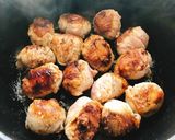 豚こまチーズボールケチャップ煮込み(動画作り方6写真