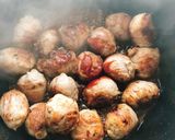 豚こまチーズボールケチャップ煮込み(動画作り方8写真
