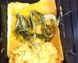 おぼろ昆布入り卵焼き(梅しそ大根おろし)作り方3写真