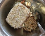明太チーズで！納豆とごぼうのまぜご飯作り方2写真