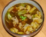 立食いソバ屋さんの カレーうどん作り方16写真