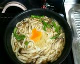 しめじとししとうの簡単ランチうどん作り方5写真