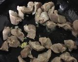 砂肝と菜の花のぽん酢炒め作り方3写真