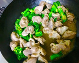 砂肝と菜の花のぽん酢炒め作り方4写真