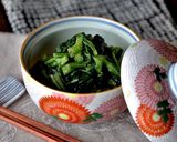 春菊のあっさり炒め煮作り方1写真