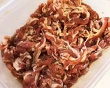 簡単！きのこ入り豚のしょうが焼き丼作り方1写真